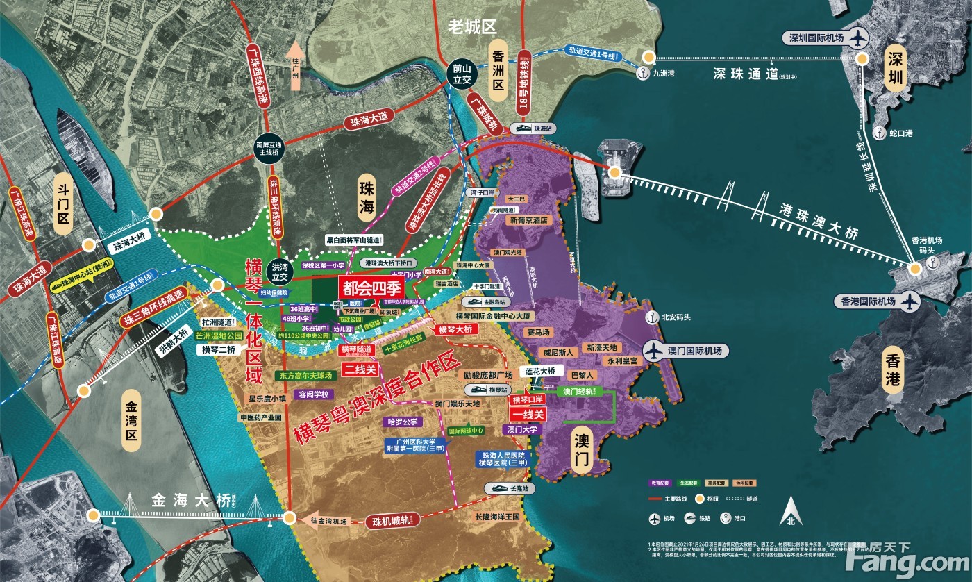 珠海市横琴岛最新地图图片