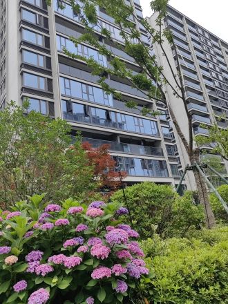 绿城·春来云潮实景图