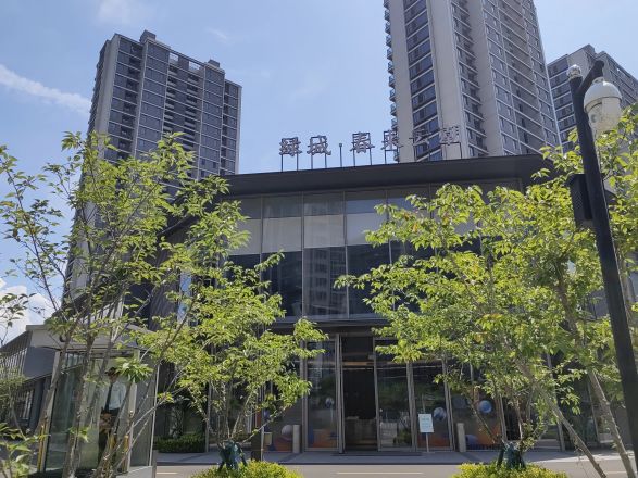 绿城·春来云潮实景图